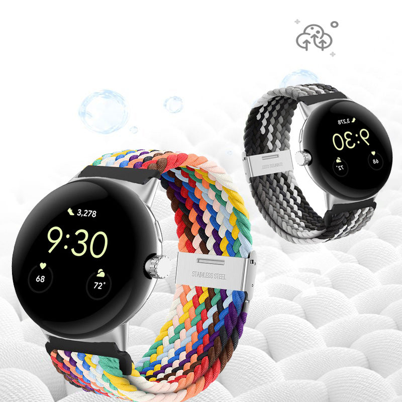 For Google Pixel Watch 2 Pixel Watch Buckle Design Nylon Watchband Smart Bracelet Adjustable Strap Breathable Band For Google Pixel Watch 2 Pixel Watch Buckle Design Nylon Watchband Smart Bracelet Adjustable Strap Breathable Band